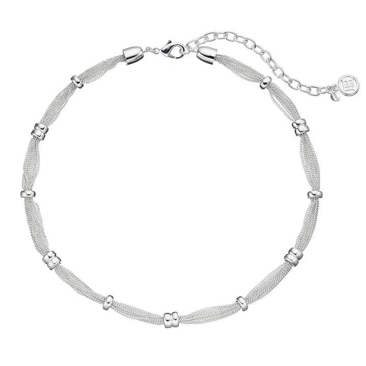 Dana Buchman Multi Strand Station Necklace, Women's, Silver