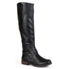 Journee Collection April Women's Tall Boots, Size: 9 Wc, Black