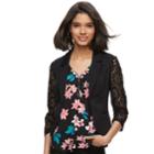 Juniors' Candie's&reg; Lace Blazer, Teens, Size: Xl, Black