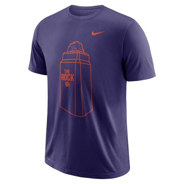 Men's Nike Clemson Tigers Local Tee, Size: Medium, Purple