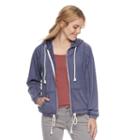 Women's Sonoma Goods For Life&trade; French Terry Drawstring Hoodie, Size: Small, Dark Blue