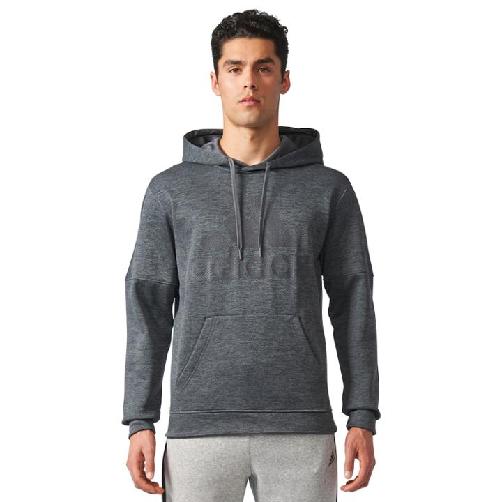 Men's Adidas Fleece Pullover Hoodie, Size: Large, Grey Other