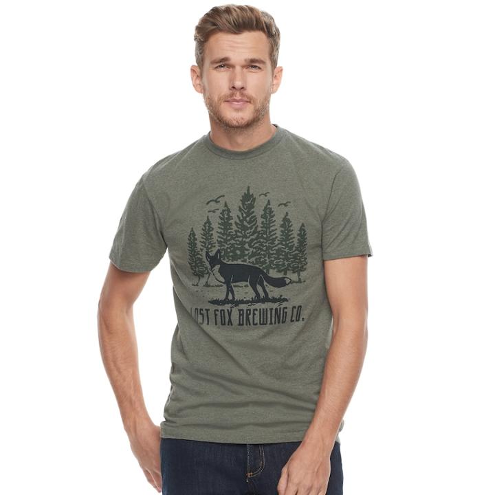 Men's Sonoma Goods For Life&trade; Lost Fox Brewing Co. Tee, Size: Xxl, Green