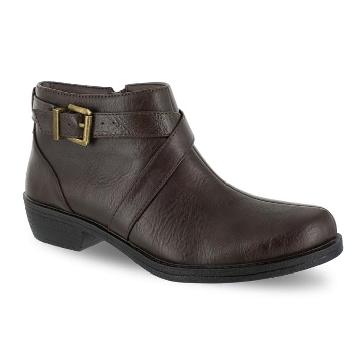 Easy Street Shannon Women's Ankle Boots, Size: Medium (9.5), Brown