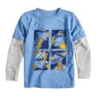 Toddler Boy Jumping Beans&reg; Mock Layer Thermal Graphic Tee, Size: 5t, Med Blue