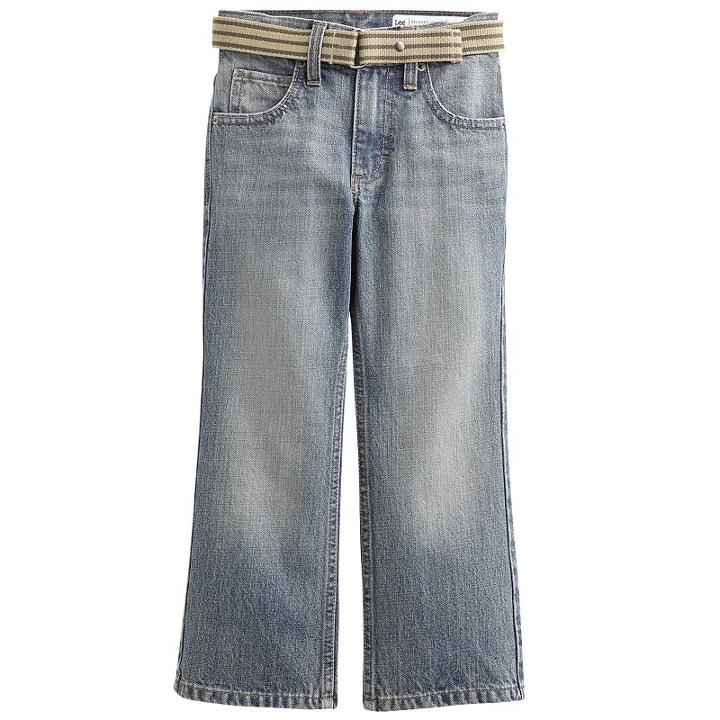 Boys 4-7x Lee Dungarees Relaxed Bootcut Hancock Jeans, Boy's, Size: 7 Slim, Blue