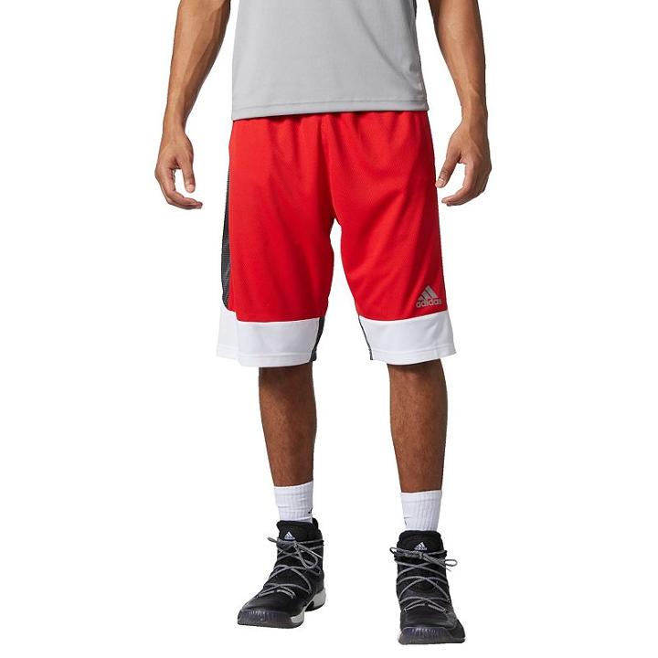 Men's Adidas Key Item Climalite Shorts, Size: Large, Med Red