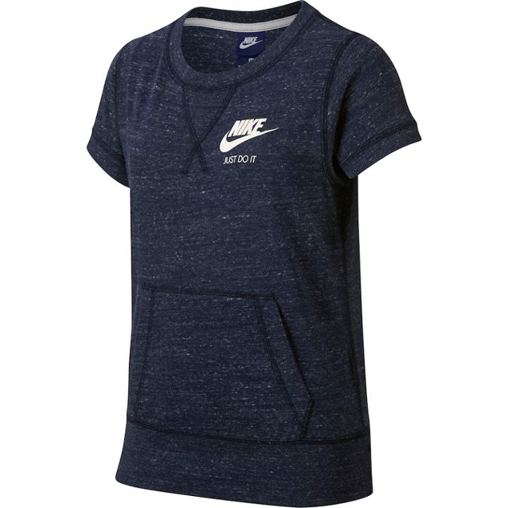 Girls 7-16 Nike Short Sleeve Sweatshirt, Size: Medium, Light Blue