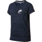 Girls 7-16 Nike Short Sleeve Sweatshirt, Size: Medium, Light Blue
