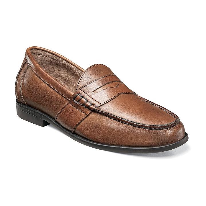 Nunn Bush Kent Men's Penny Loafer Dress Shoes, Size: 11 Wide, Med Brown
