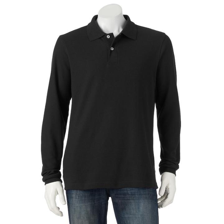 Lee Slim-fit Pique Polo - Men, Size: Small, Black
