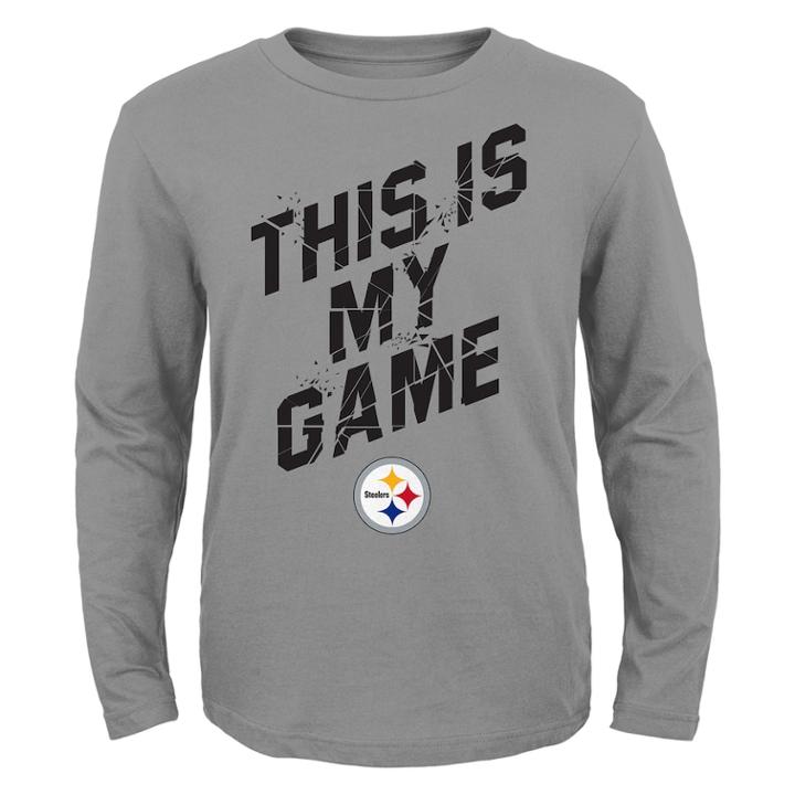 Boys 4-7 Pittsburgh Steelers My Game Tee, Size: M 5-6, Gray