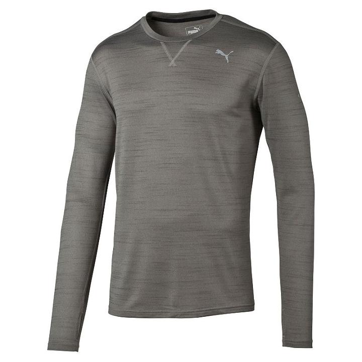 Men's Puma Rebel Running Tee, Size: Small, Grey Other