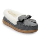 Women's Sonoma Goods For Life&trade; Basic Microsuede Moccasin Slippers, Size: Xl, Dark Grey