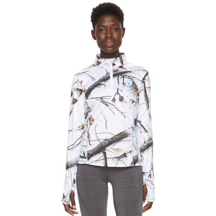 Women's Huntworth 1/4-zip Camouflage Pullover, Size: Xl, White