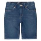 Girls 4-6x Levi's Faux-denim Knit Bermuda Shorts, Size: 4, Blue