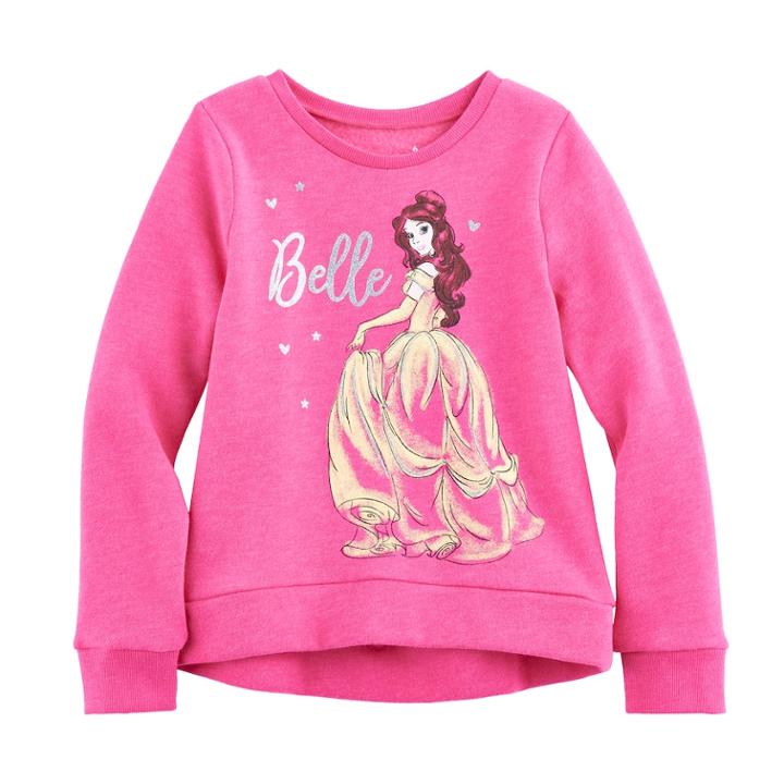 Disney's Beauty & The Beast Girls 4-10 Belle High-low Fleece Pullover By Jumping Beans&reg;, Size: 7, Pink