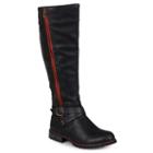 Journee Collection Payge Women's Tall Boots, Girl's, Size: 7.5 Wc, Black