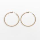 New York Gold Designs 14k Gold Box Hoop Earrings, Women's, Yellow
