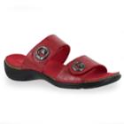 Easy Street Dory Women's Sandals, Size: 10 Wide, Brt Red