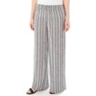 Women's Apt. 9&reg; Print Palazzo Pant, Size: Xl, Black White Stripe