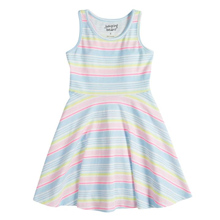 Girls 4-10 Jumping Beans&reg; Racerback Swing Dress, Size: 5, Natural