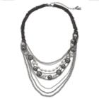 Simply Vera Vera Wang Layered Statement Necklace, Women's, Black