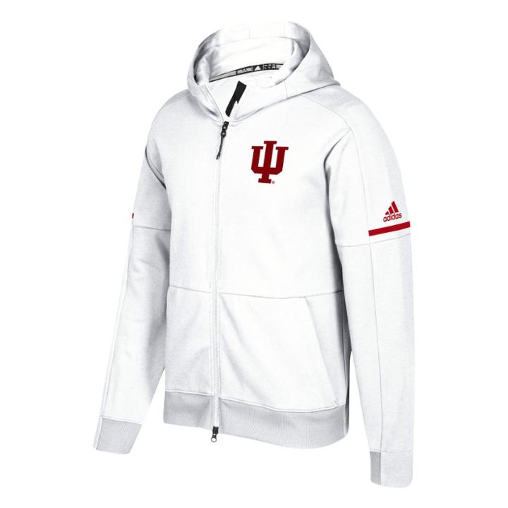 Men's Adidas Indiana Hoosiers Squad Id Hoodie, Size: Large, White