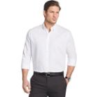 Men's Van Heusen Slim-fit Striped Sateen Button-down Shirt, Size: Large, White Oth