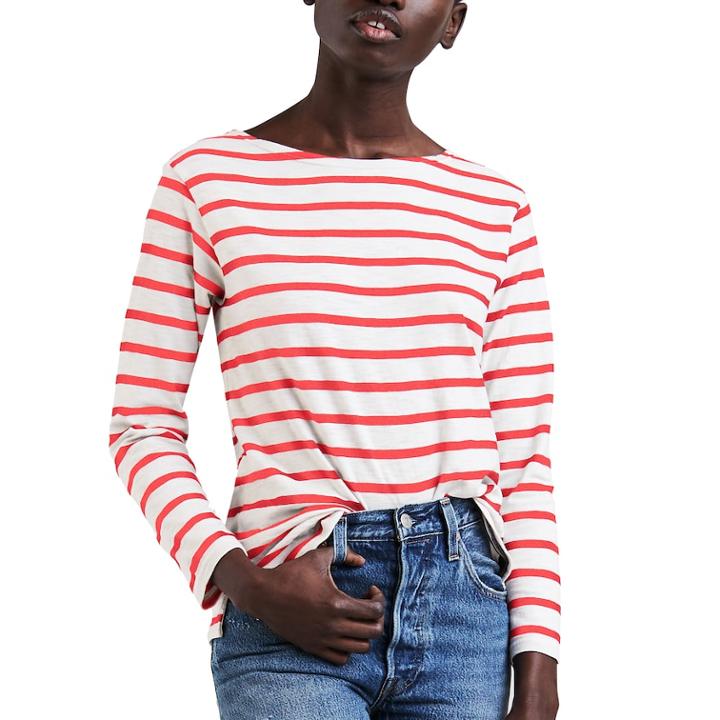 Women's Levi's&reg; Sailor Striped Crewneck Tee, Size: Xs, Natural