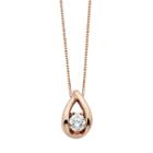 Sirena Collection 14k Gold 1/10 Carat T.w. Diamond Teardrop Pendant, Women's, Size: 18, White