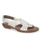 Naturalsoul By Naturalizer Laden Women's Woven Slingback Sandals, Size: Medium (6.5), White