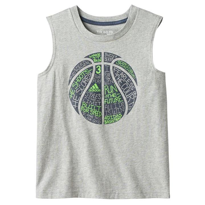 Boys 4-7x Adidas Sport Tank Top, Boy's, Size: 7x, Grey