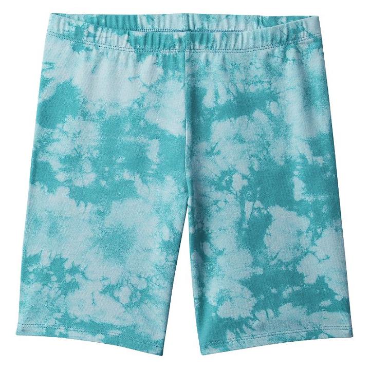 Girls 7-16 & Plus Size So&reg; Solid Midi Bike Shorts, Girl's, Size: 10, Turquoise/blue (turq/aqua)