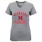 Girls 4-6x Nebraska Cornhuskers University Stack Tee, Girl's, Size: M(5/6), Med Grey