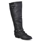 Journee Collection Stella Women's Tall Boots, Girl's, Size: 7 Wc, Black