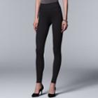 Women's Simply Vera Vera Wang Pull-on Leggings, Size: Xs, Black