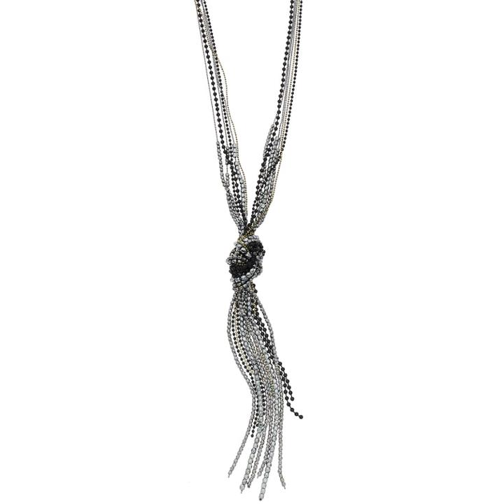Simply Vera Vera Wang Bead & Knot Y Necklace, Women's, Multicolor