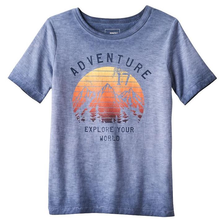 Boys 4-7 Sonoma Goods For Life&trade; Slubbed Graphic Tee, Boy's, Size: 6, Med Blue