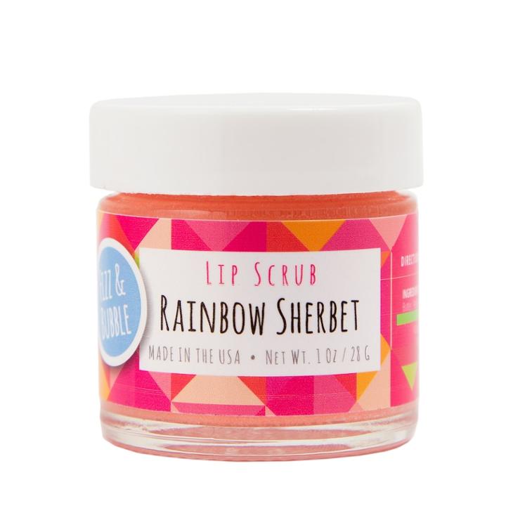 Fizz & Bubble Rainbow Sherbet Lip Scrub, Multicolor