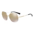 Armani Exchange Ax2021s 58mm Square Mirror Sunglasses, Women's, Grey