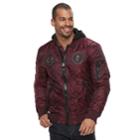 Men's Xray Large Zipper Flight Jacket With Removable Hoodie, Size: Xxl, Red