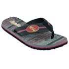 Men's Florida State Seminoles Striped Flip Flop Sandals, Size: Small, Black