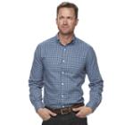 Men's Croft & Barrow&reg; True Comfort Classic-fit Stretch Button-down Shirt, Size: Large, Blue