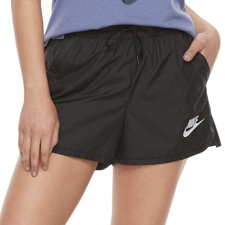 Women's Nike Sportswear Woven Shorts, Size: Xl, Grey (charcoal)