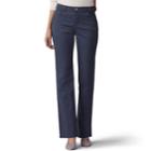 Women's Lee Instantly Slims High Waisted Straight-leg Jeans, Size: 12 T/l, Dark Grey