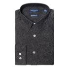 Men's Nick Dunn Modern-fit Dress Shirt, Size: L-32/33, Black