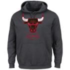 Majestic Chicago Bulls Post Up Hoodie - Men, Size: Small, Grey