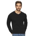 Men's Marc Anthony Slim-fit Cashmere V-neck Sweater, Size: Xxl, Black