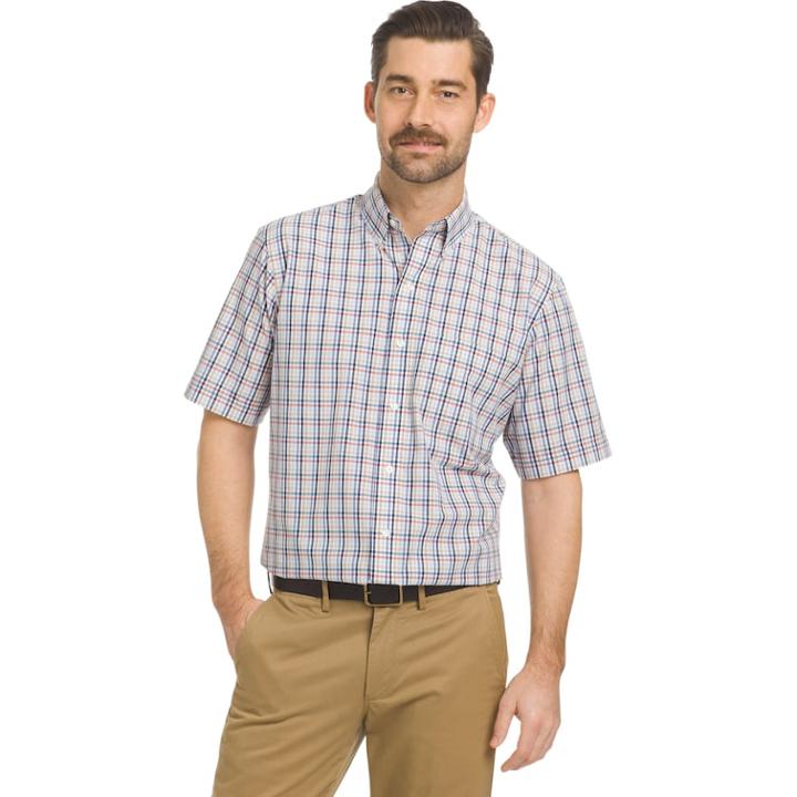 Men's Arrow Hamilton Classic-fit Wrinkle-free Poplin Button-down Shirt, Size: Xxl, Brt Blue